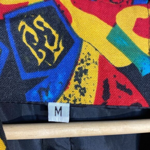 Colorful 80s Retro Artsy Unisex Blazer - Picture 2 of 8